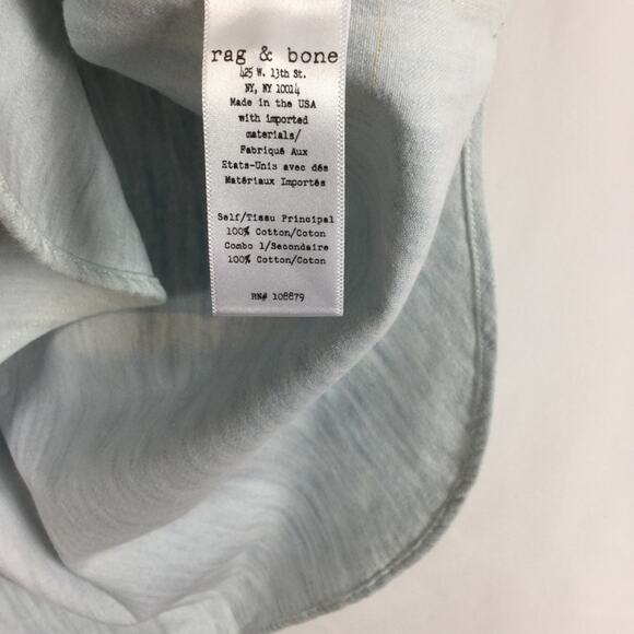 Rag & Bone Sleeveless Chambray Utility Vest Top - Picture 5 of 5